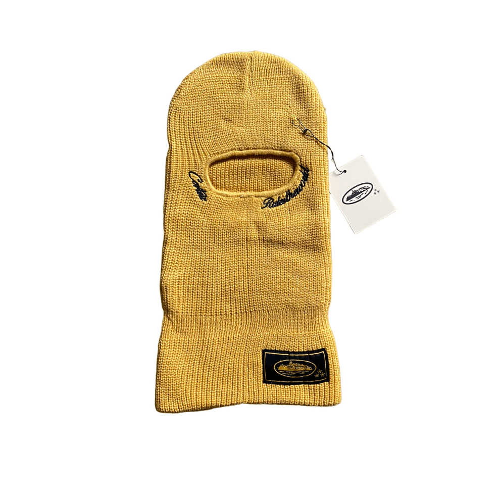 Corteiz Knit Bally Mask Balaclava - YELLOW – hipstersbuy