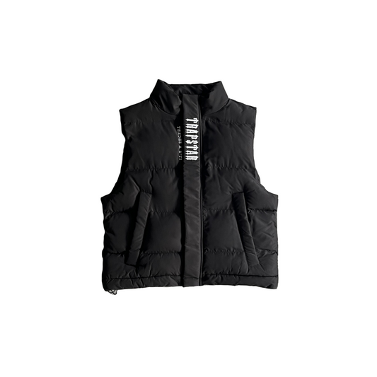 Trapstar Decoded Gilet Vest, Color Black With White Logo