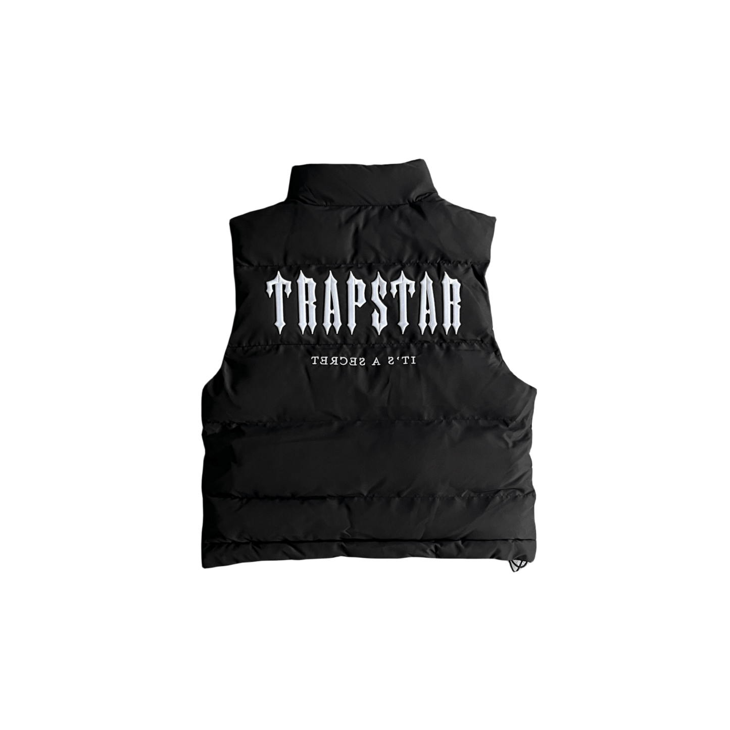 Trapstar Decoded Gilet Vest, Color Black With White Logo - Hipstersbuy