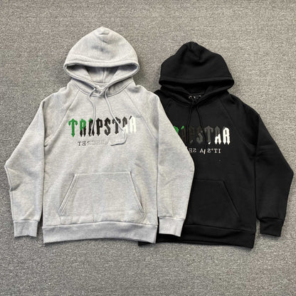 Trapstar Chenille Decoded Fuzzy logo Hoodie and Pants Tracksuit Trousers