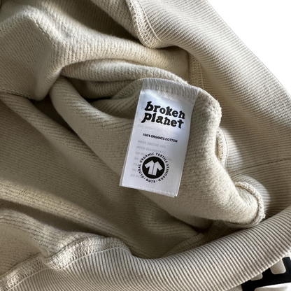 Broken Planet ‘BP Performance’ Hoodie Casual Streetwear Crewneck Long-sleeved Sweatshirt - Bone/White