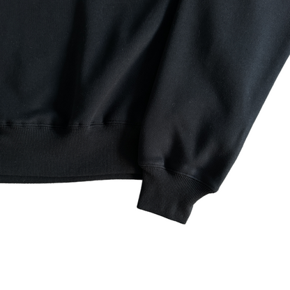 Broken Planet Basics Quarter Zip Jumper Sweater Sweat-shirt streetwear unisexe - Noir minuit
