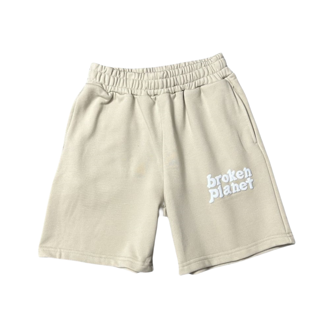 Pantalon de survêtement décontracté Broken Planet Basics Shorts - Off White