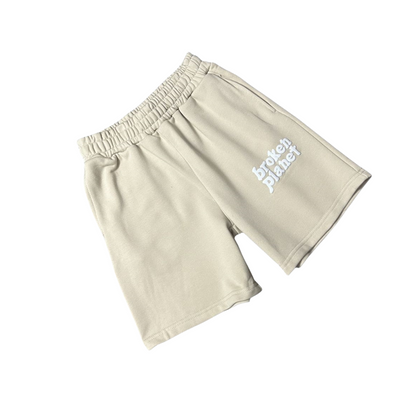 Pantalon de survêtement décontracté Broken Planet Basics Shorts - Off White