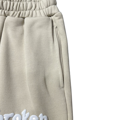 Broken Planet Basics Shorts Casual Sweatpants - Off White