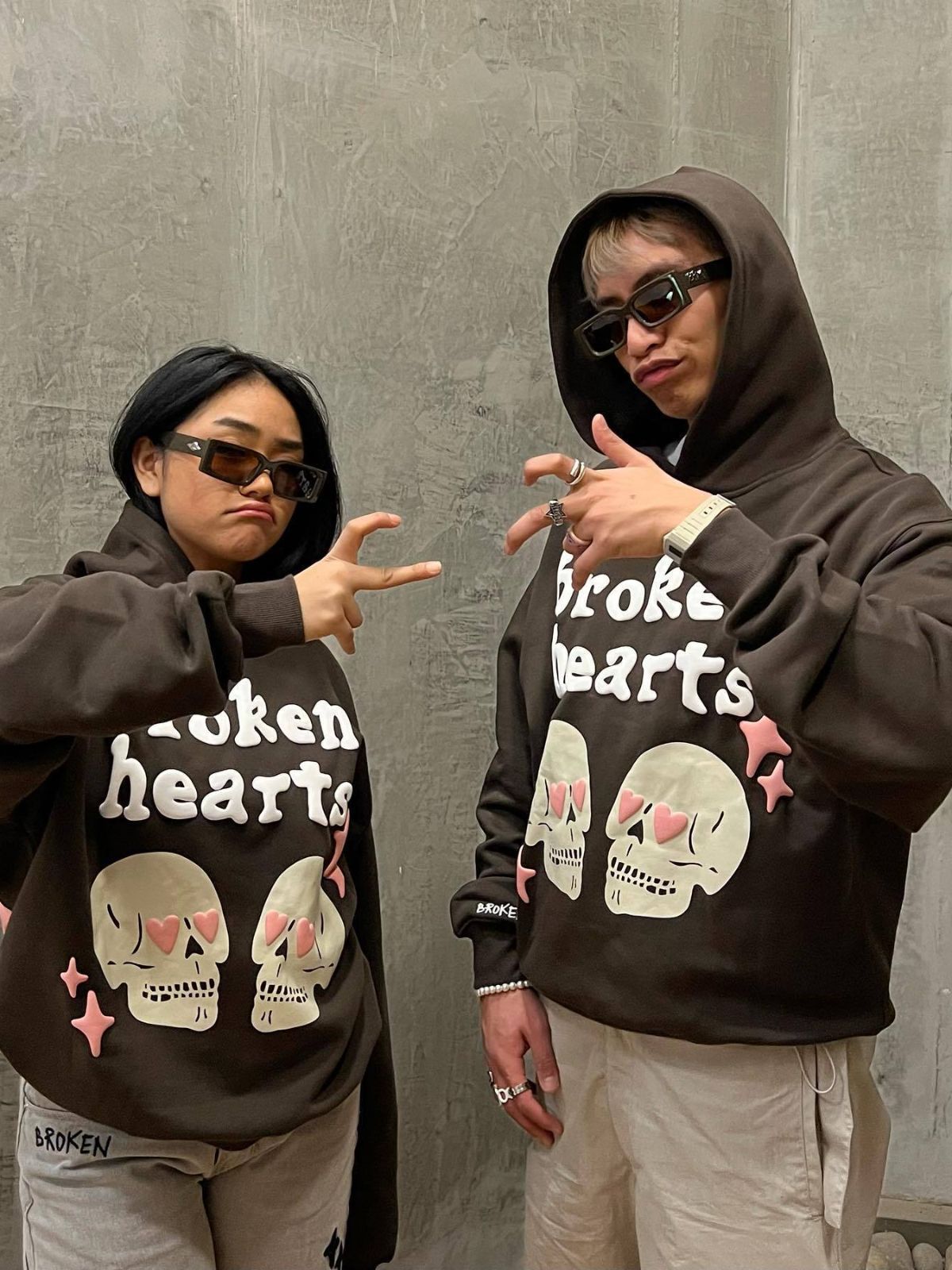 Broken Planet ‘Broken Hearts’ Hoodie And Trousers Tracksuits