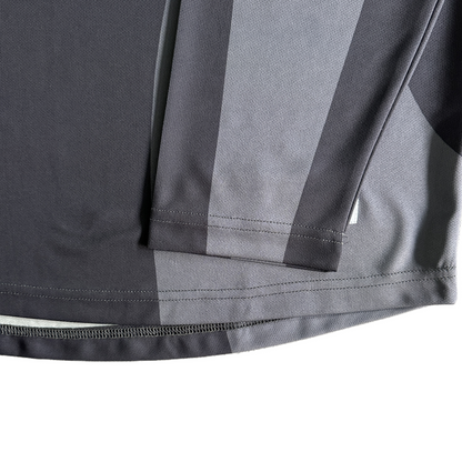 Broken Planet Football Shirt Sweatshirt Chemise à manches longues - Noir/Gris