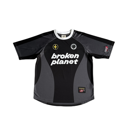 Broken Planet Football Shirt Sweatshirt Chemise à manches longues - Noir/Gris