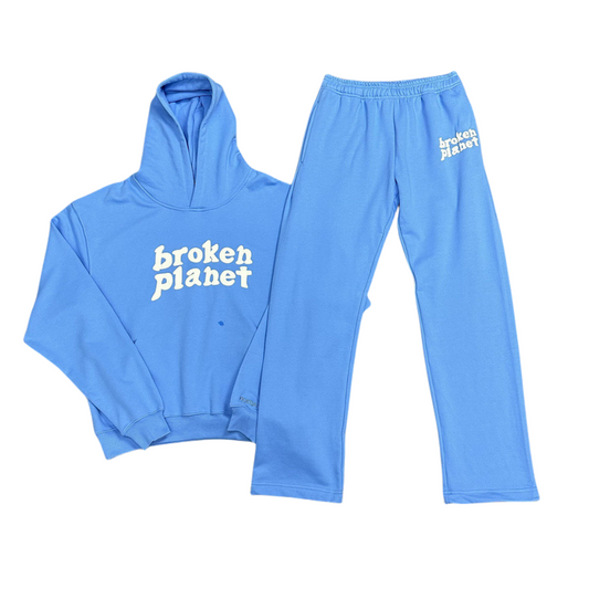 Broken Planet Sweat à capuche et pantalon de survêtement - Bleu