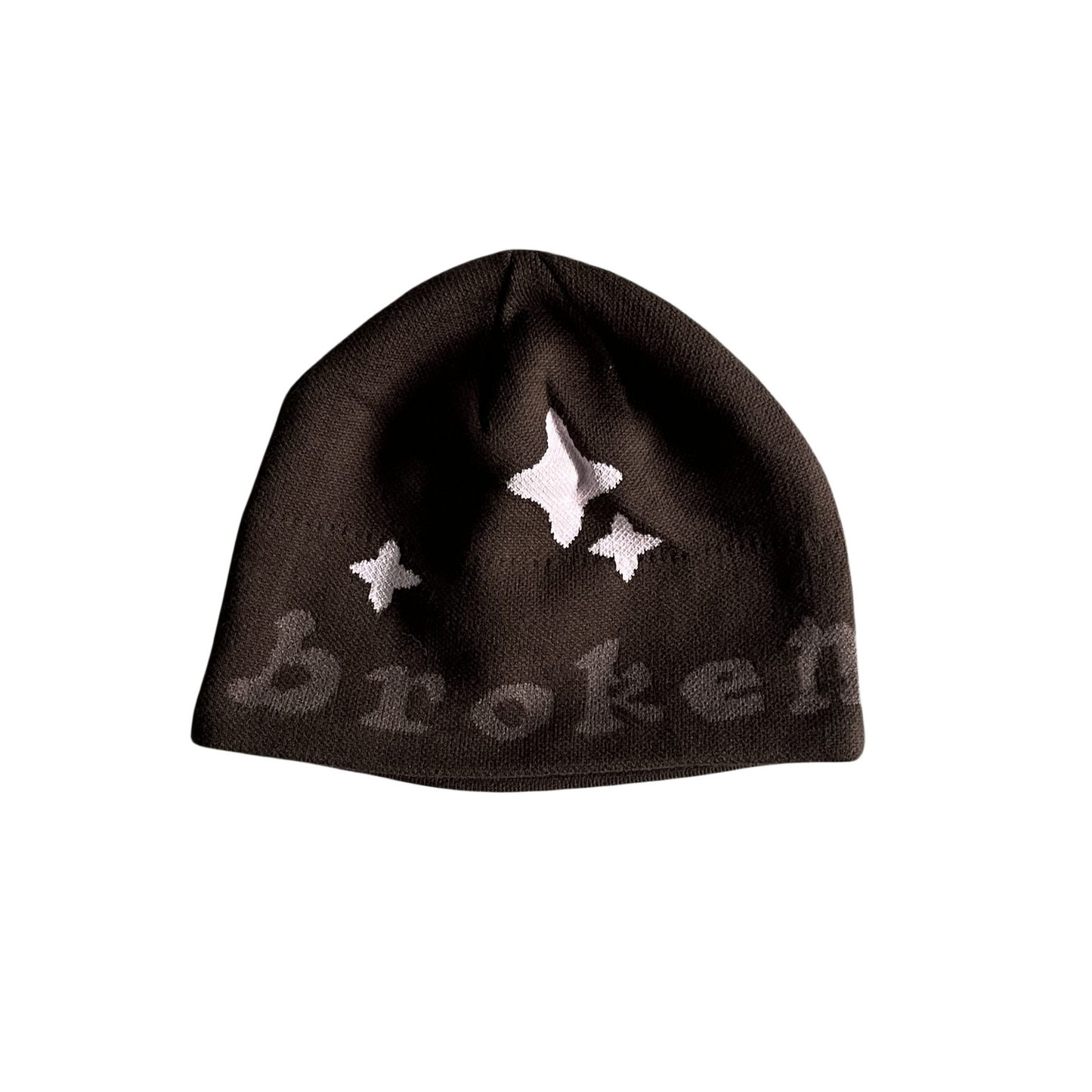 Broken Planet Bonnet tricoté Bérets Casquette de course pour homme et femme Y2k Bonnet chaud sans couture Chapeau froid Marron foncé
