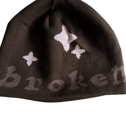 Broken Planet Knitting Beanie Berets Running Cap Men‘s Women’s Y2k Warm Beanies Seamless Cold Hat - Dark Brown