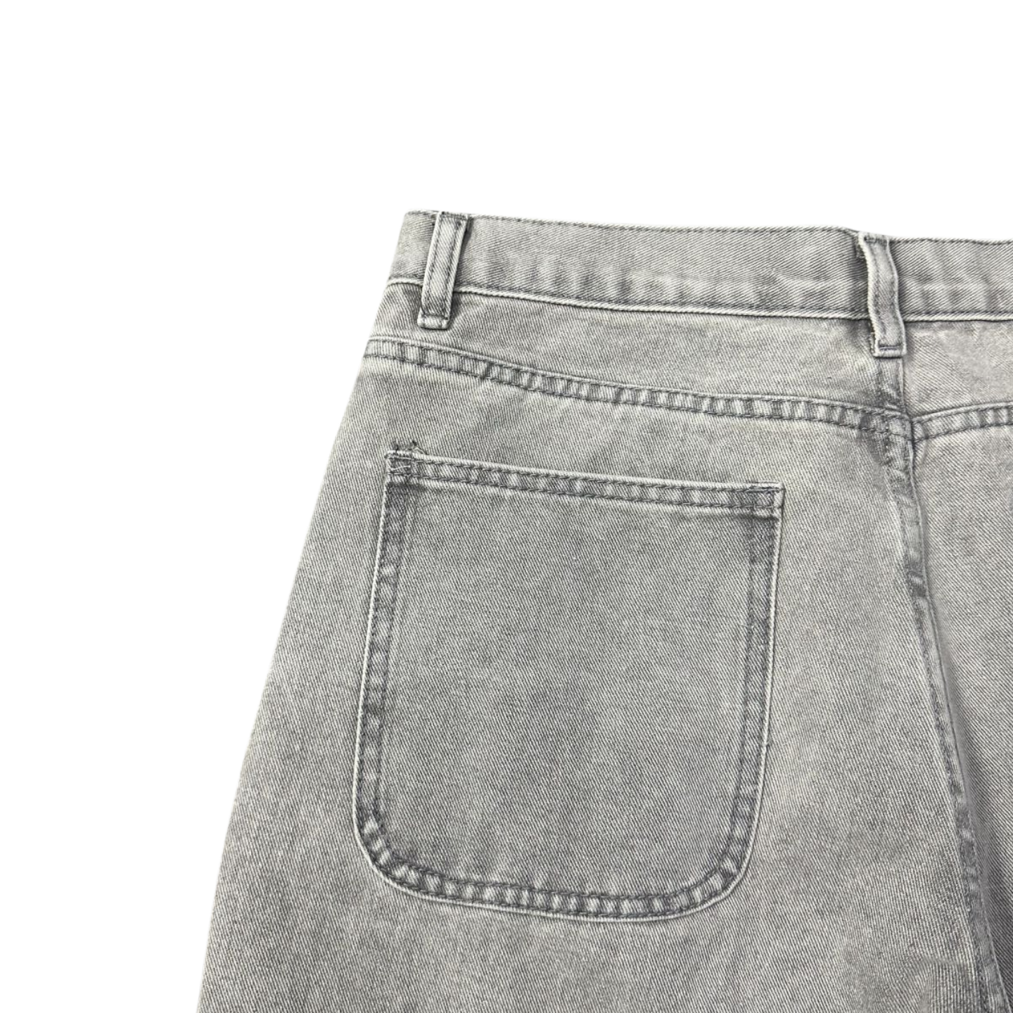 Broken Planet Jeans pour Hommes et Femmes Pantalons imprimés étoiles Streetwear Pantalons Droits Larges décontractés - Denim Clair