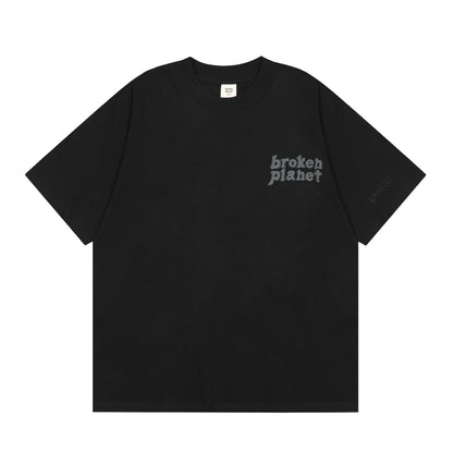 Broken Planet Men's Women's T-shirt Tee - Black