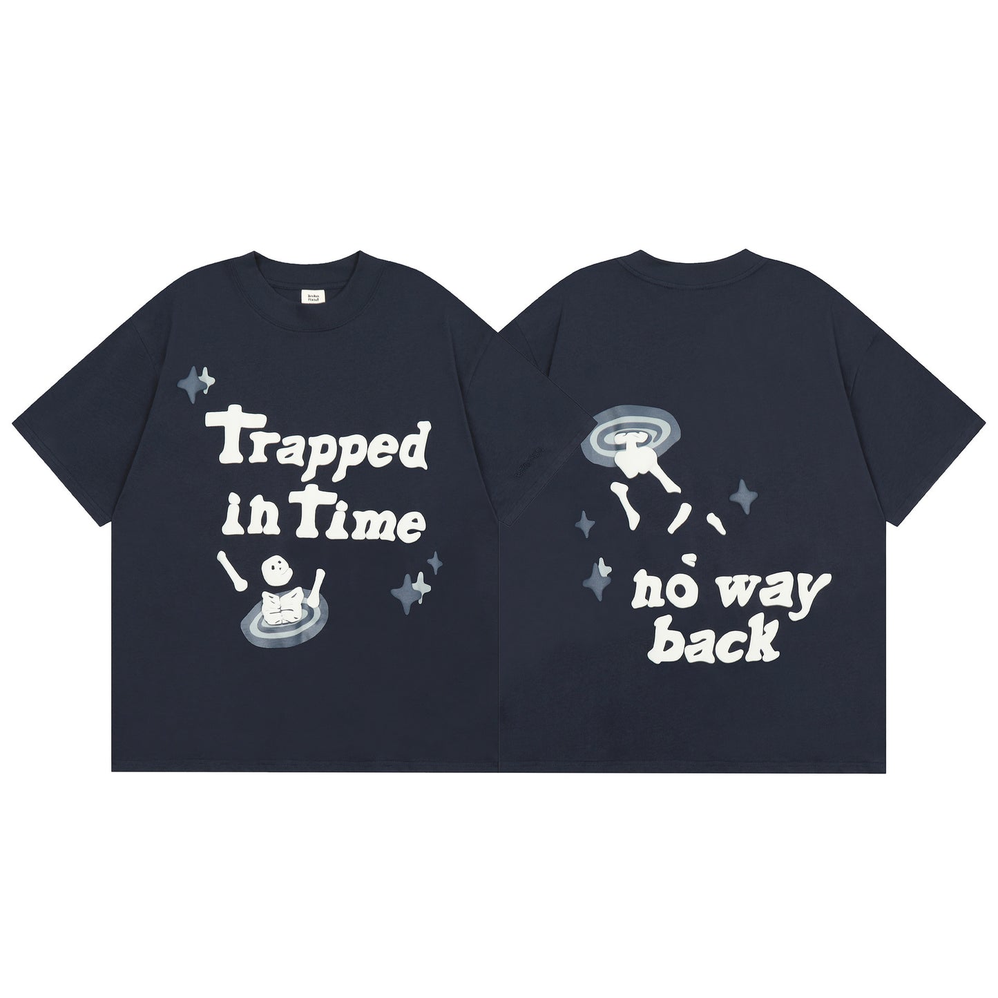 Broken Planet Men's Women's T-shirt 'trapped in time' Tee