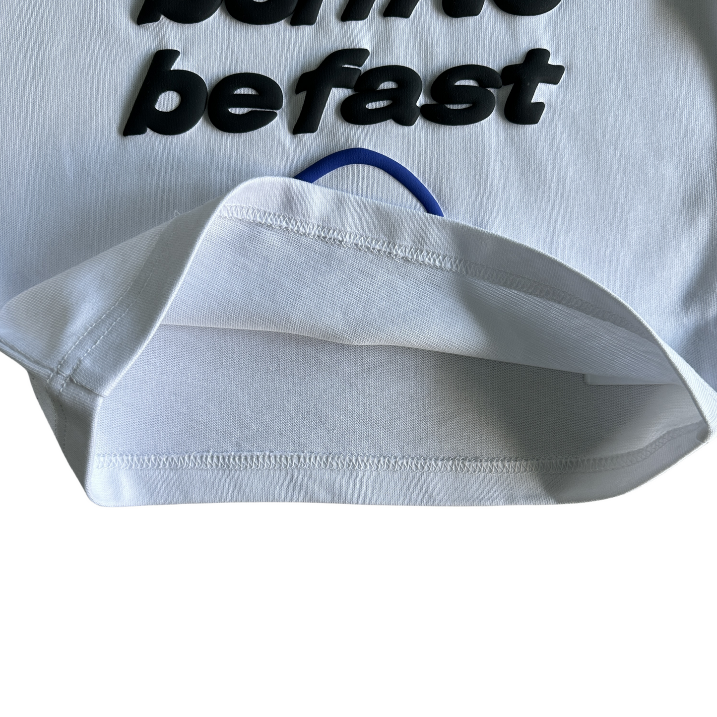 Broken Planet «né pour être rapide» bébé t-shirt décontracté streetwear à manches courtes-blanc/bleu