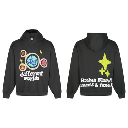 Broken Planet ‘different worlds’ Hoodie Long-sleeved Sweatshirt