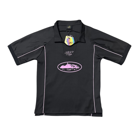 CORTEIZ Talismo Football Jersey Tee Short Sleeve T-Shirt - Black/Purple
