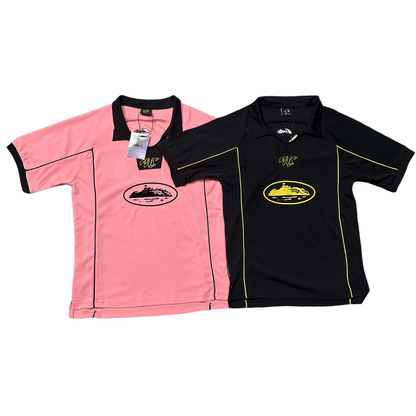 CORTEIZ Talismo Football Jersey Tee Short Sleeve T-Shirt - Pink