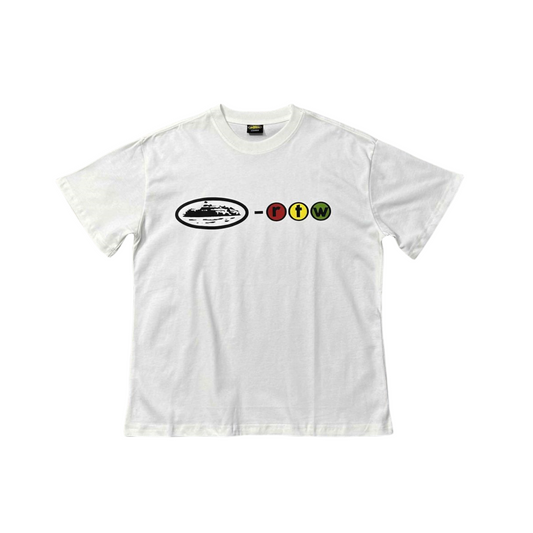 T-shirt Corteiz 182 à manches courtes - Blanc