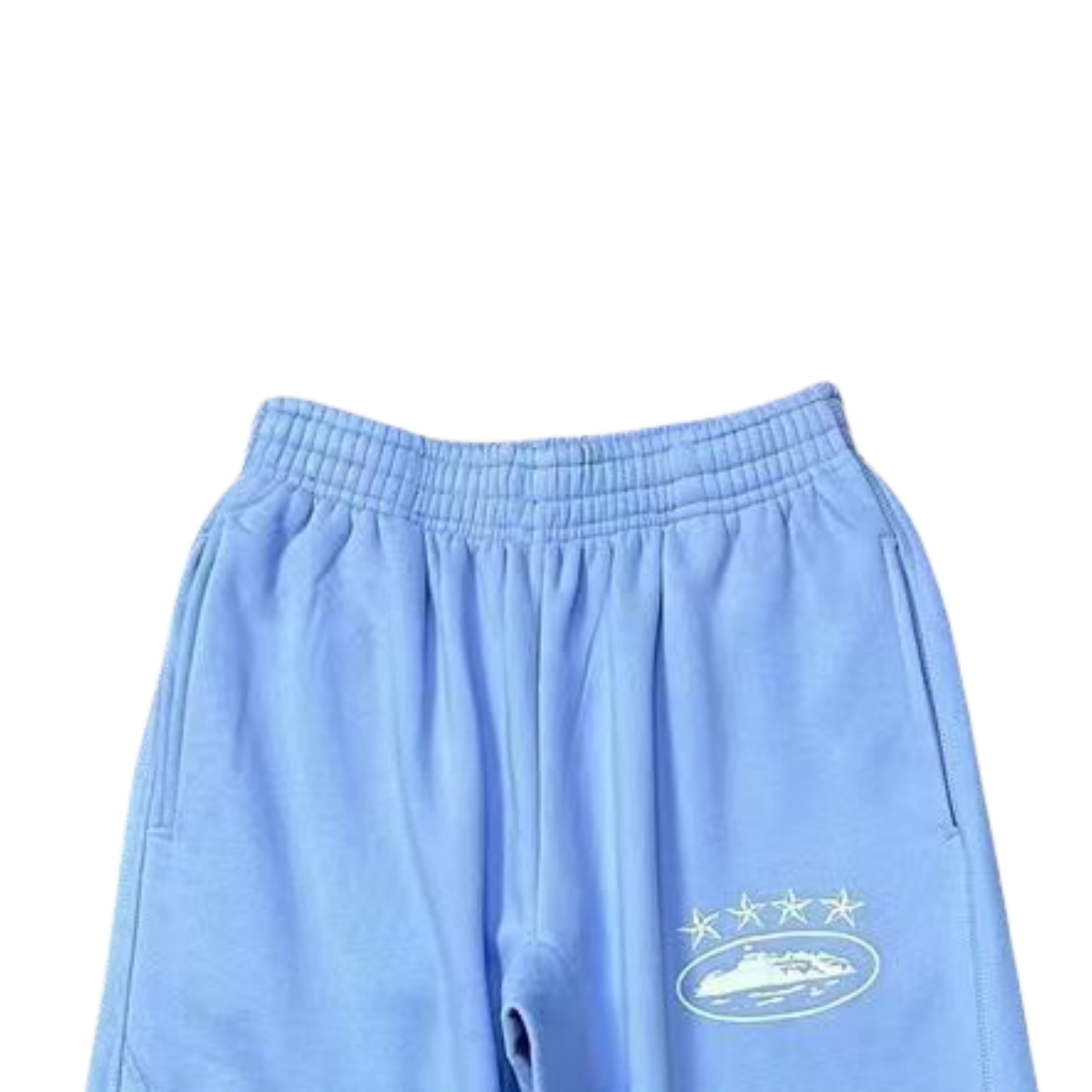 Corteiz 4 Starz Alcatraz Jogging Trousers - Baby blue