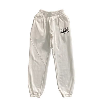 Corteiz 4 Starz Alcatraz Jogging Trousers - (WHITE)