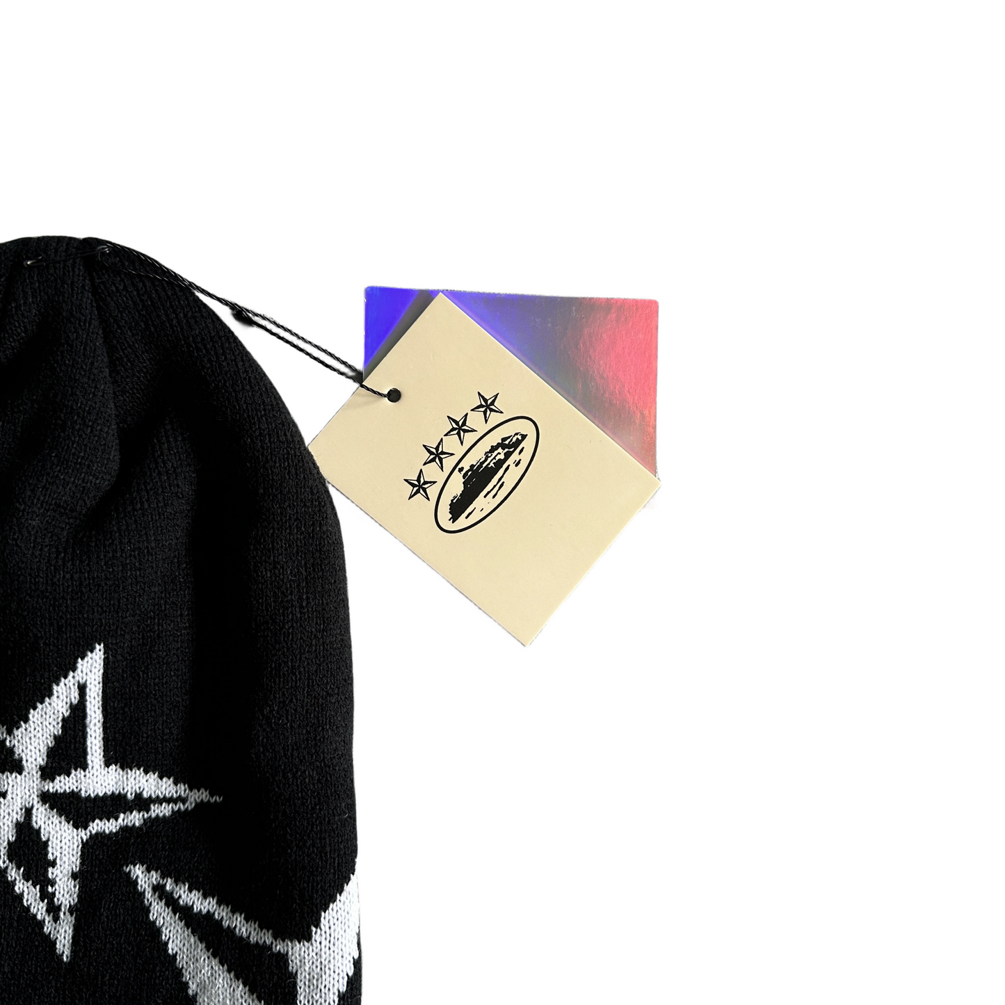 Corteiz 4 Starz Beanie Knitting Warm Cap Cold Hat - Black