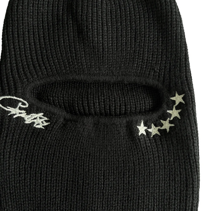Cagoule Corteiz 5 Starz Knit Bally Mask 5e anniversaire - NOIR