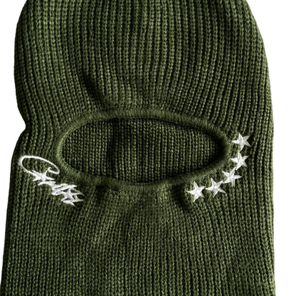 Cagoule Corteiz 5 Starz Knit Bally Mask 5e anniversaire - VERT