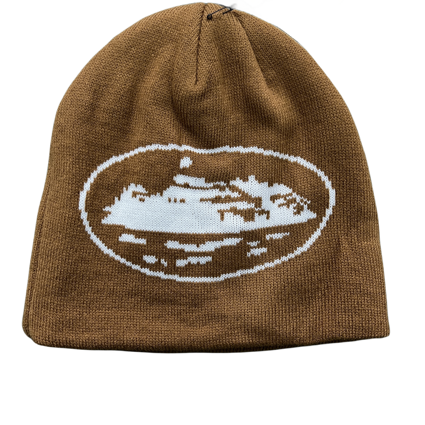 Corteiz Alcatraz Beanie Knitting Warm Cap Demon Cold Hat - Brown