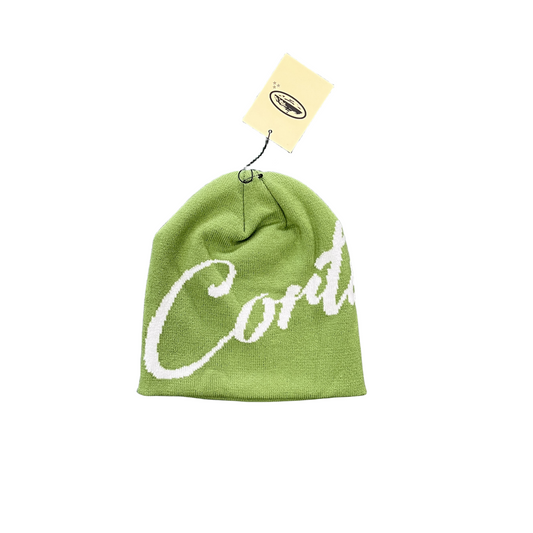Corteiz Alcatraz Beanie Knitting Warm Cap Demon Printed Cold Hat - Green
