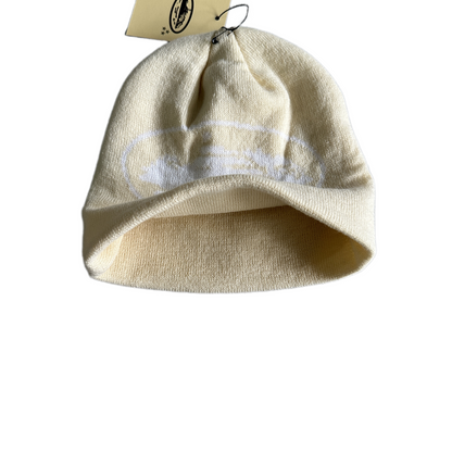 Corteiz Alcatraz Beanie Knitting Warm Cap Demon Cold Hat - Cream