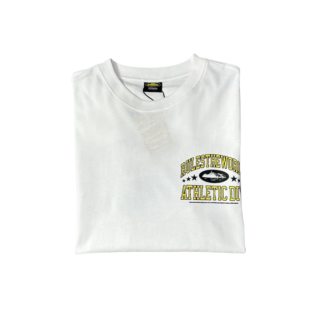 Corteiz Alcatraz Graphic Tee Streetwear Short Sleeve T-shirt - White - Hipstersbuy