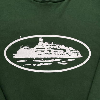 Corteiz Alcatraz Hoodie Hooded Long Sleeve Sweatshirt - Green