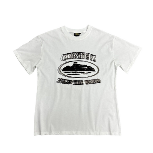 Corteiz Alcatraz Phantom Tee Short sleeve T-shirt - WHITE/BLACK