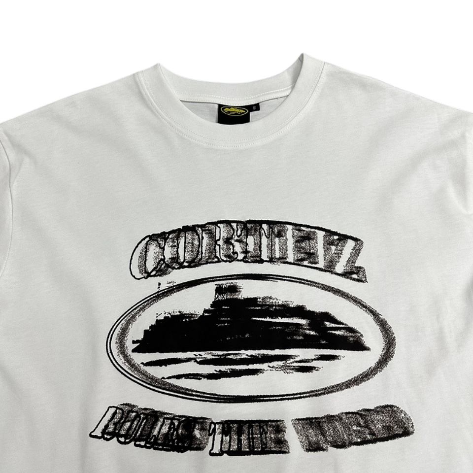 Corteiz Alcatraz Phantom Tee T-shirt à manches courtes - BLANC/NOIR