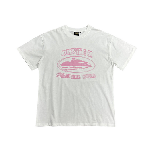 Corteiz Alcatraz Phantom Tee T-shirt à manches courtes - BLANC/ROSE