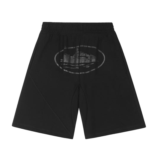 Corteiz Classic Alcatraz Shorts -TRIPLE BLACK