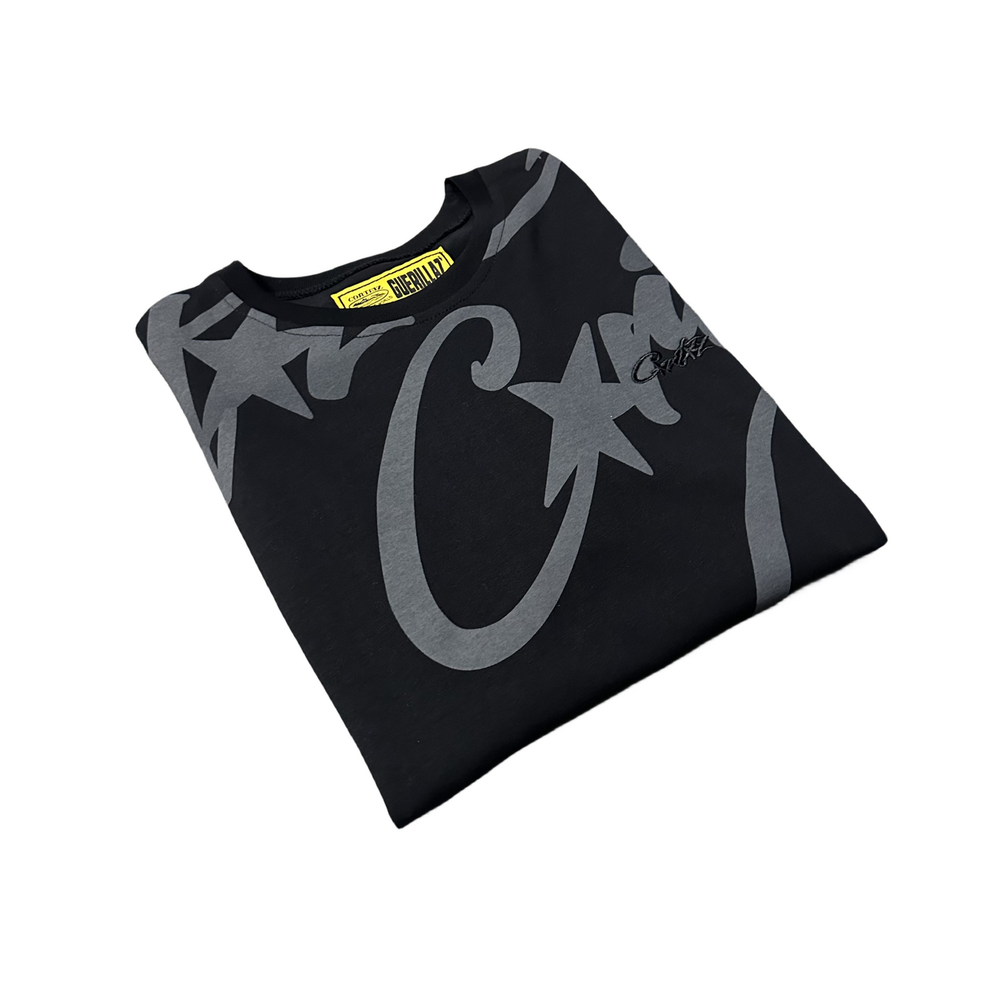 Corteiz Allstarz Allover T-Shirt Short Sleeve Tee - Black
