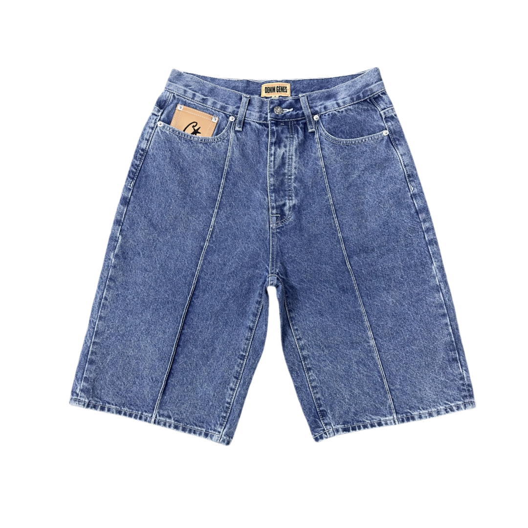 Corteiz C-Star Denim Shorts Men's Women's Unisex Jeans - BLUE