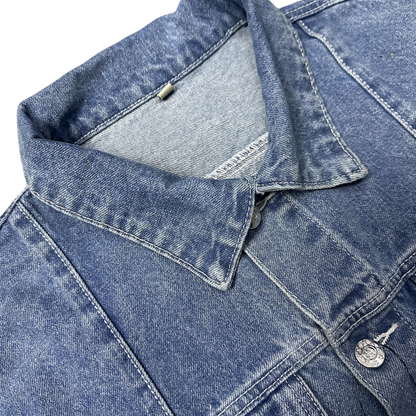 Corteiz C-Star Denim Trucker Jacket Veste en jean unisexe pour hommes et femmes - Bleu