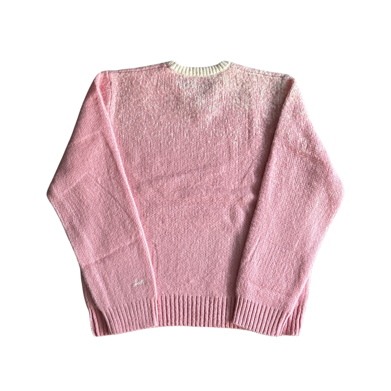 Corteiz C Star Mohairknit Sweater Jumper Tops -Pink