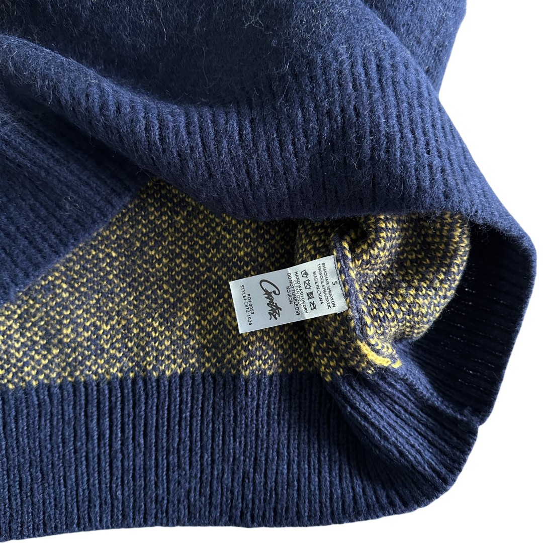 Corteiz C Star Mohairknit Sweater - Navy Blue