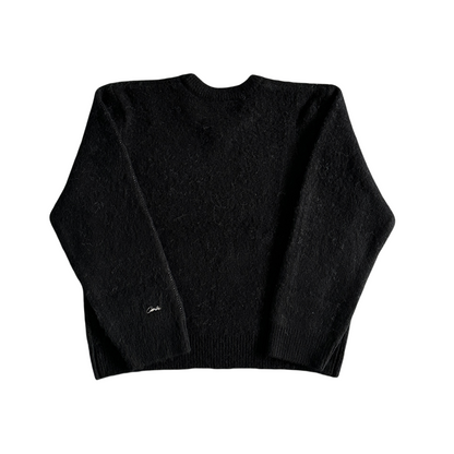 Corteiz C Star Mohairknit Sweater Unisex Crew Neck Pullover Sweater - Black