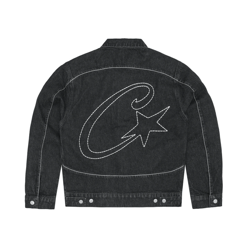 Corteiz C-Star Stitch-Down Denim Trucker Jacket Et Jeans Survêtements - Gris