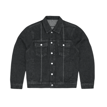 Corteiz C-Star Stitch-Down Denim Trucker Jacket Et Jeans Survêtements - Gris