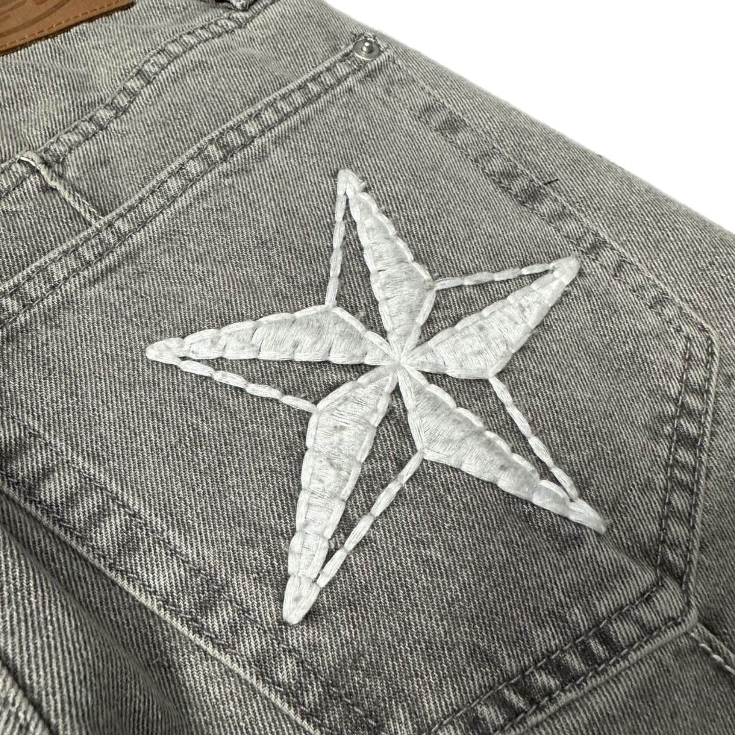 Corteiz C-Star Stitch-Down Denim Trucker Jacket Et Jeans Survêtements - Gris