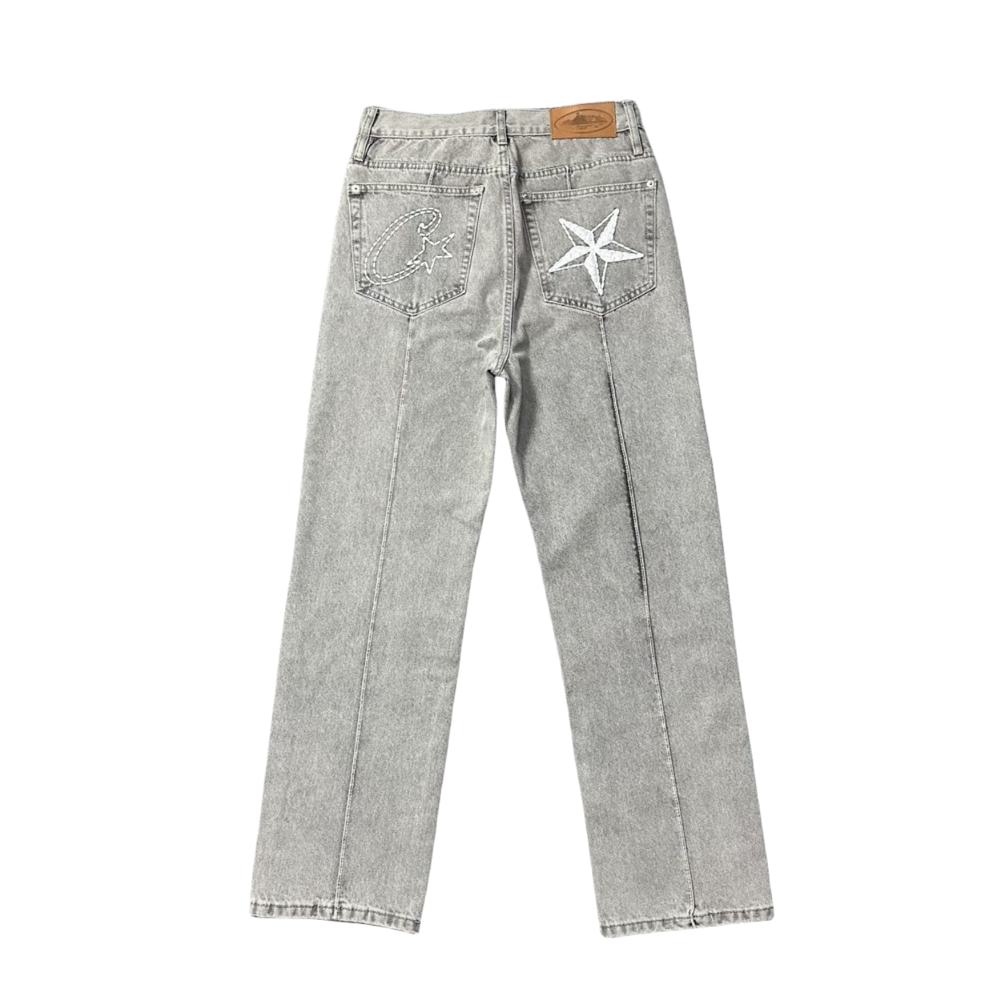 Pantalon unisexe Corteiz C-Star Denim Jeans pour hommes et femmes - BLEU