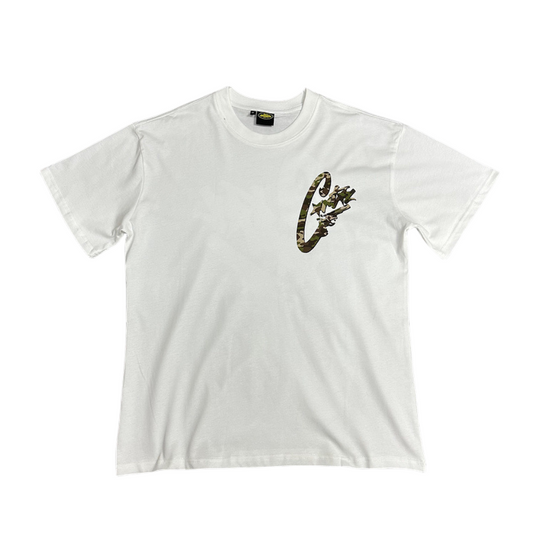 T-shirt à manches courtes Corteiz Camo Gunslinger Tee - BLANC