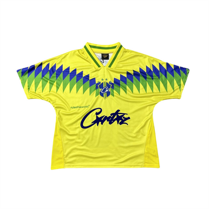 Corteiz Club America Brasil Jersey RTW 18 Football T-shirt - Blue