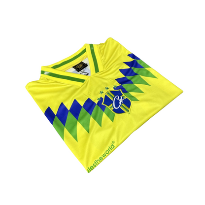 Corteiz Club America Brasil Jersey RTW 18 Football T-shirt - Yellow